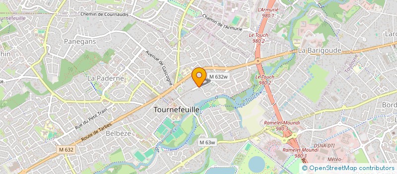 localisation de l'entreprise AILES ANCIENNES TOULOUSE DOTATION  TOURNEFEUILLE