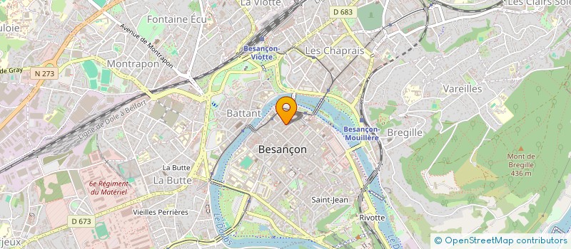 localisation de l'entreprise AILES BISONTINES CLUB  BESANCON