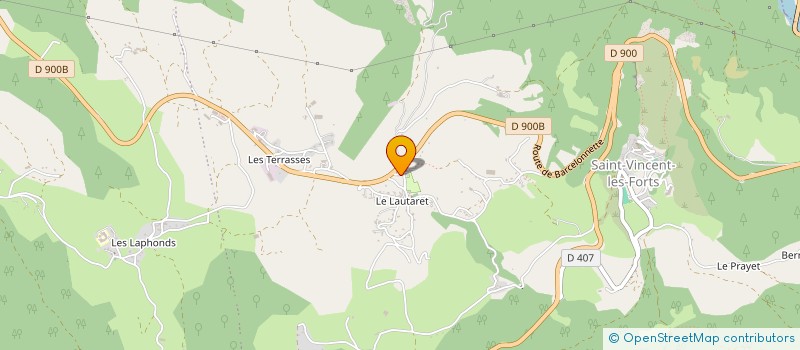 localisation de l'entreprise AILES DU LAC  UBAYE-SERRE-PONCON