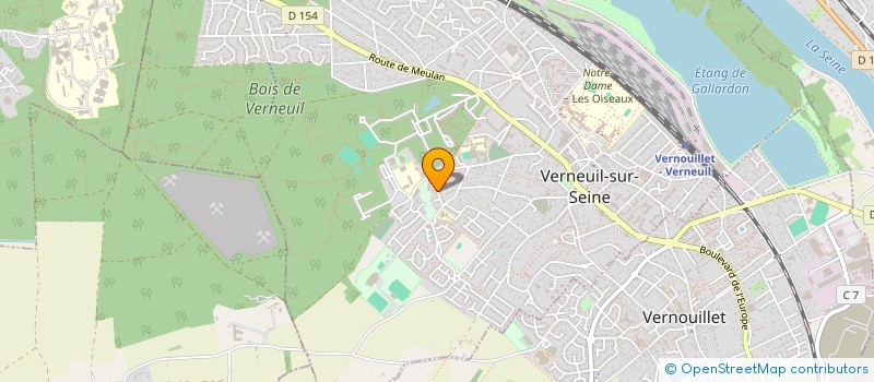 localisation de l'entreprise AILES PRODUCTION  VERNEUIL-SUR-SEINE