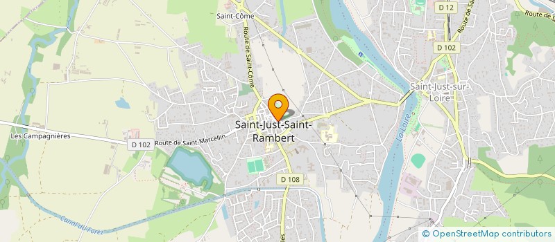 localisation de l'entreprise AILES TRANSPORTS à SAINT-JUST-SAINT-RAMBERT