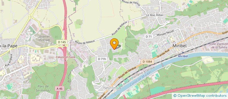 localisation de l'entreprise AILIS à MIRIBEL