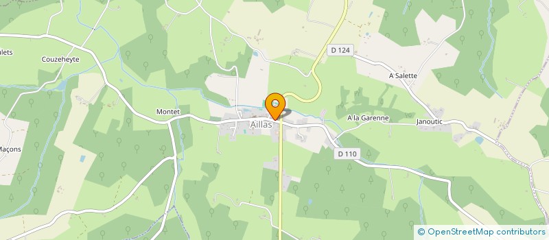 localisation de l'entreprise 	  AILLAS GYMNASTIQUE LOISIRS  AILLAS