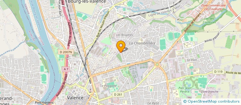 localisation de l'entreprise AILLEURS EN LETTRES à VALENCE