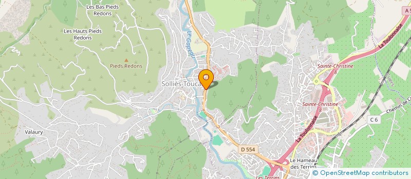 localisation de l'entreprise AILLEURS RELAIS MOBILE  SOLLIES-TOUCAS