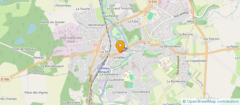 localisation de l'entreprise AILOURA à ROCHECORBON