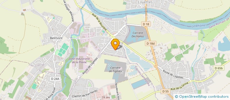 localisation de l'entreprise AIM  CHAVANOZ