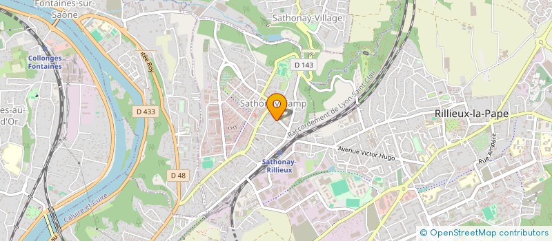 localisation de l'entreprise AIM à SATHONAY-CAMP
