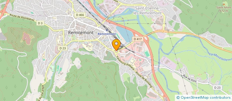 localisation de l'entreprise AIM DECO à REMIREMONT