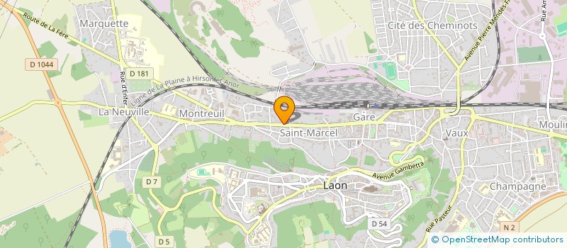 localisation de l'entreprise AIM HABITAT à LAON