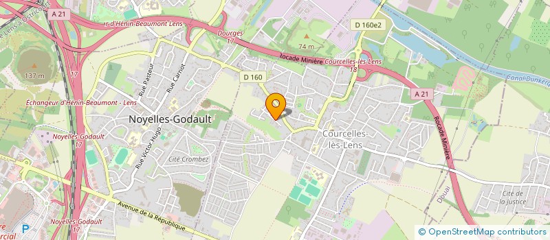 localisation de l'entreprise AIMANT DETECTION NORD DEPOLLUTION  COURCELLES-LES-LENS