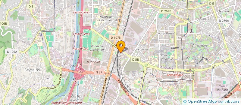 localisation de l'entreprise AIMC DECO BAT à GRENOBLE