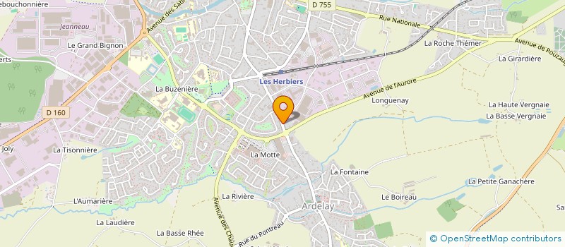 localisation de l'entreprise AIMCIA à LES HERBIERS