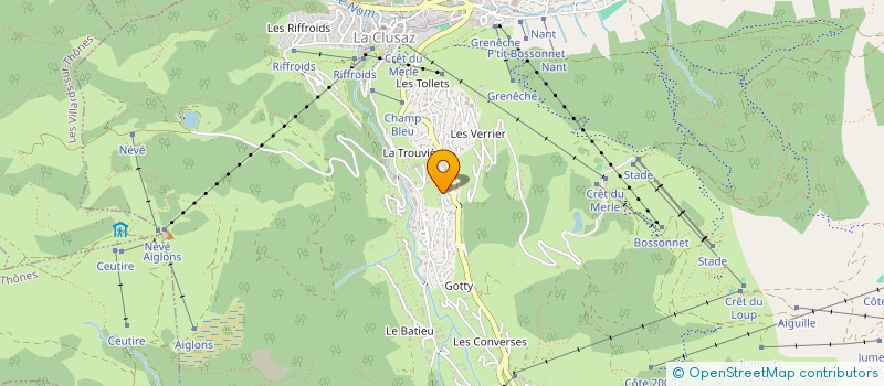 localisation de l'entreprise AIME CARRE à LA CLUSAZ