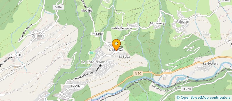localisation de l'entreprise AIME CONSEIL à LA PLAGNE TARENTAISE