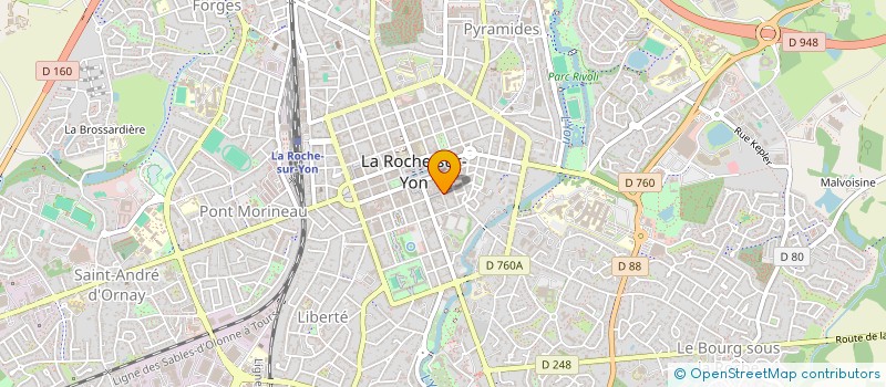 localisation de l'entreprise AIME DECORATION à LA ROCHE-SUR-YON