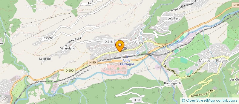 localisation de l'entreprise AIME IMMOBILIER  AIME-LA-PLAGNE