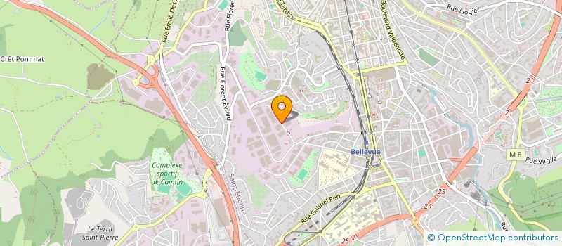 localisation de l'entreprise AIME LEDIN à SAINT-ETIENNE