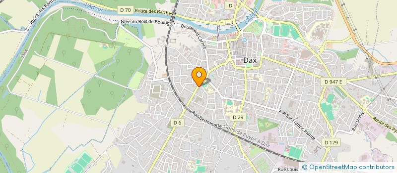 localisation de l'entreprise AIME PERE ET FILS SA à DAX