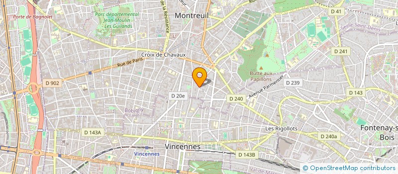 localisation de l'entreprise AIMEDIEU INVEST à MONTREUIL