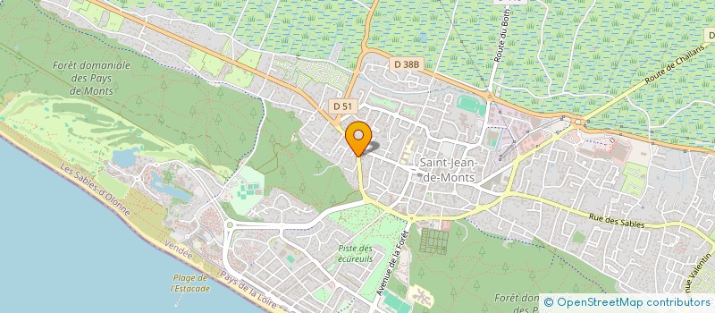 localisation de l'entreprise AIMER, C'EST RESPECTER L'AUTRE, AINSI CA M'IRA (A.R.SAM)  SAINT-JEAN-DE-MONTS