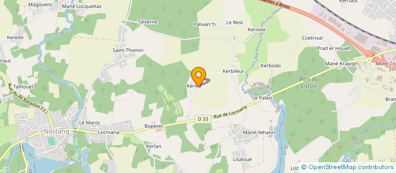 localisation de l'entreprise AIMER LA PLUIE  NOSTANG