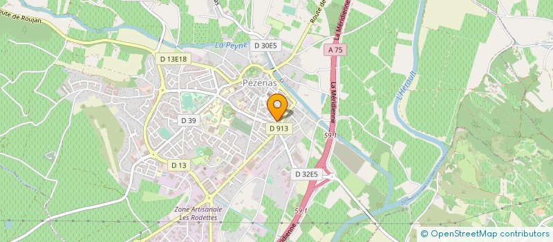localisation de l'entreprise AIMER MOLIERE à PEZENAS