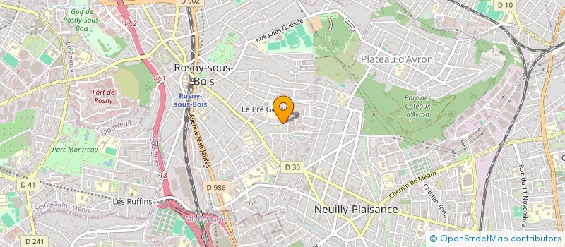 localisation de l'entreprise AIMHA IMMO à ROSNY-SOUS-BOIS