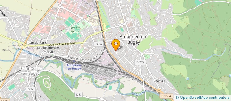 localisation de l'entreprise AIN BATIMENT  AMBERIEU-EN-BUGEY