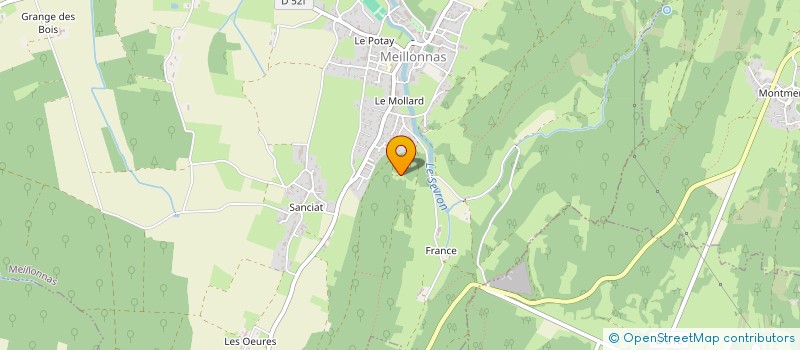 localisation de l'entreprise AIN BOIS SERVICE à MEILLONNAS