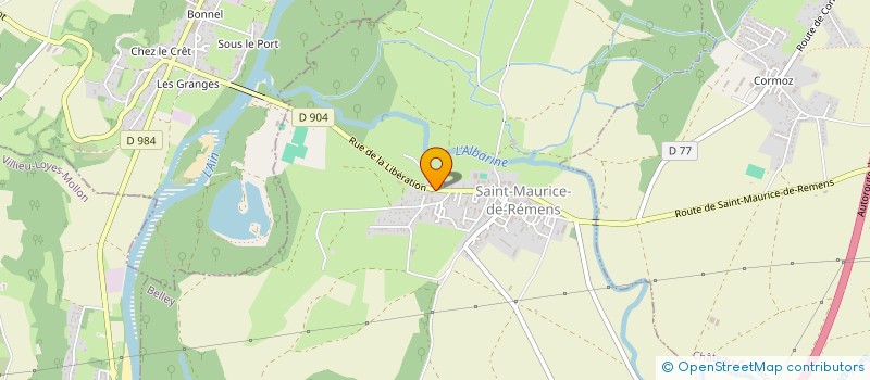 localisation de l'entreprise AIN CONCEPT CHARPENTE  SAINT-MAURICE-DE-REMENS