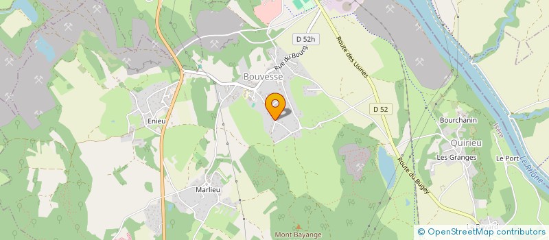 localisation de l'entreprise AIN CYCLISME ACADEMIE  BOUVESSE-QUIRIEU