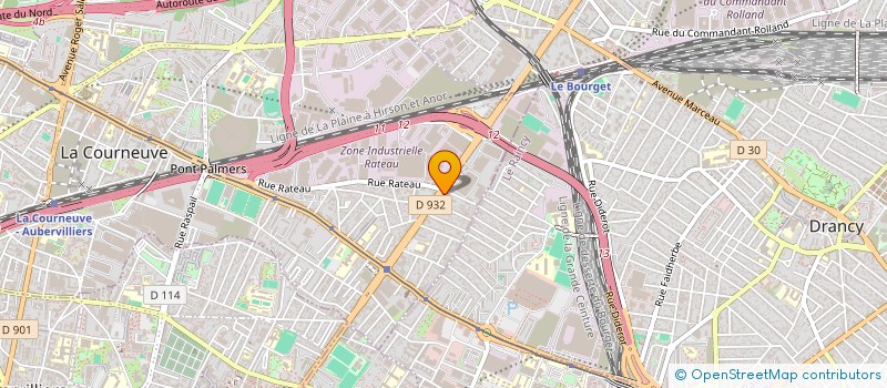 localisation de l'entreprise AIN DIAB à LA COURNEUVE