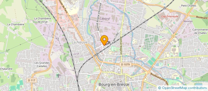 localisation de l'entreprise AIN-ECOTECH à BOURG-EN-BRESSE