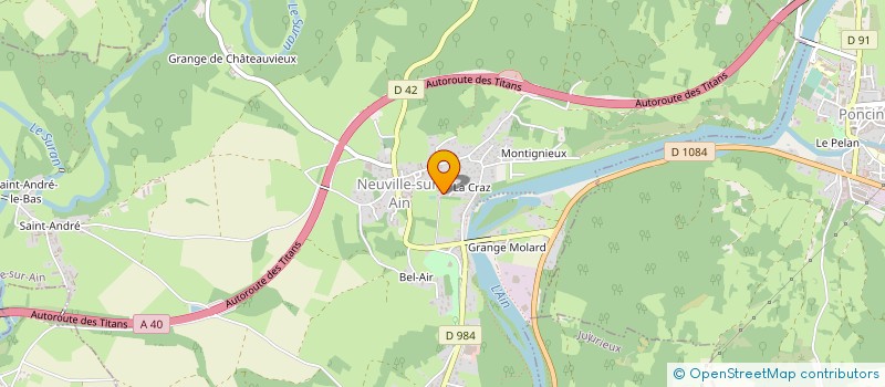 localisation de l'entreprise AIN ESPACES VERTS  NEUVILLE-SUR-AIN