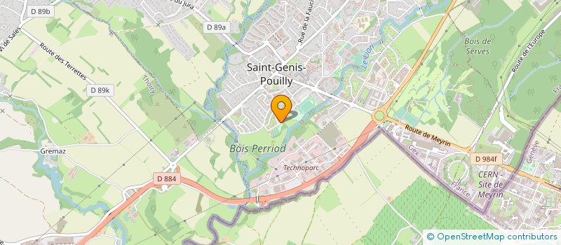 localisation de l'entreprise AIN EST ATHLETISME à SAINT-GENIS-POUILLY