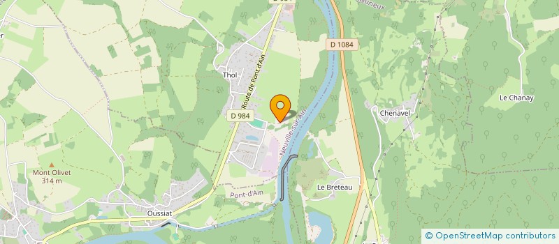 localisation de l'entreprise AIN FOREST AGRI  NEUVILLE-SUR-AIN