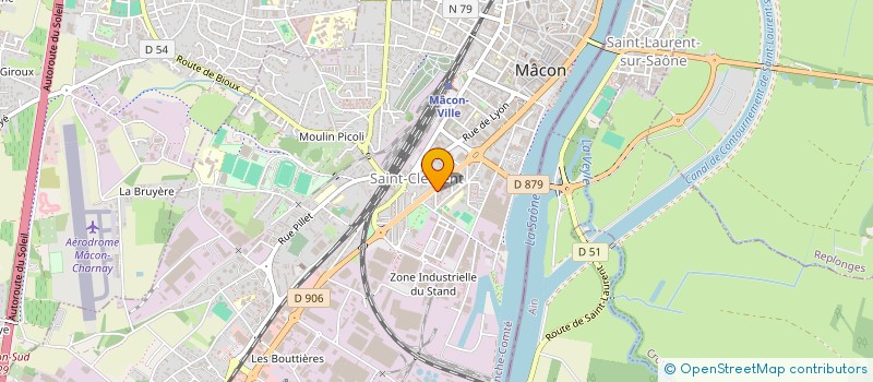 localisation de l'entreprise AIN FRUITS ET LEGUMES à MACON