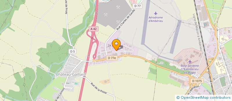 localisation de l'entreprise AIN GARAGE à CHATEAU-GAILLARD