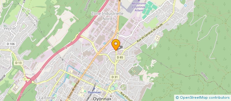 localisation de l'entreprise AIN MOTORS à OYONNAX