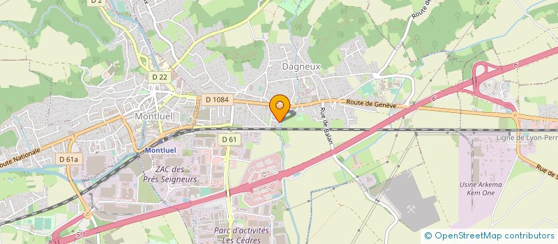 localisation de l'entreprise AIN'PEC NETTOYAGE  DAGNEUX