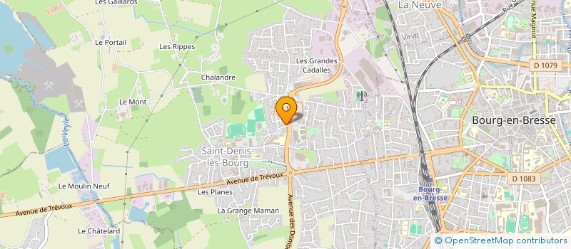 localisation de l'entreprise AIN PISCINES  SAINT-DENIS-LES-BOURG