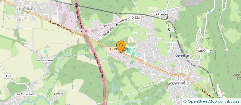 localisation de l'entreprise AIN PROFESSION SPORT  PERONNAS