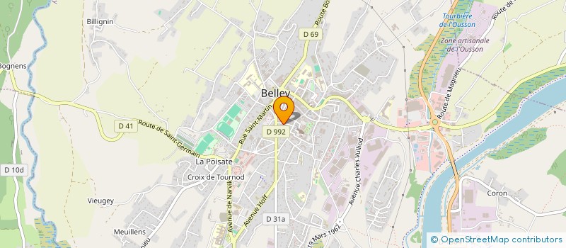 localisation de l'entreprise AIN ROC à BELLEY