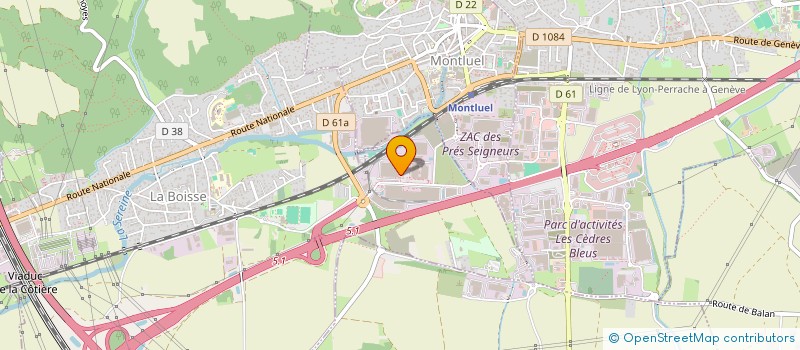 localisation de l'entreprise AIN SUD TUYAUTERIE  DAGNEUX