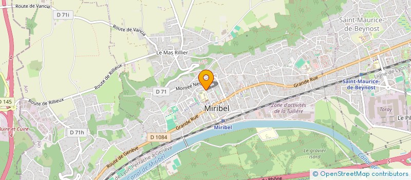 localisation de l'entreprise AIN TRANSPORTS  MIRIBEL