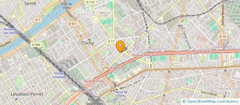 localisation de l'entreprise AINAM TECH à CLICHY