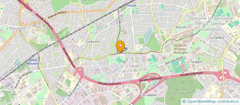 localisation de l'entreprise AINARA ENEA  PESSAC