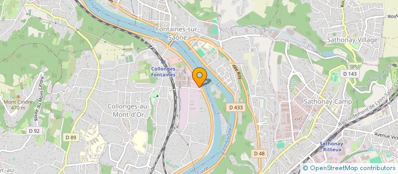 localisation de l'entreprise AINAY 25  COLLONGES-AU-MONT-D'OR