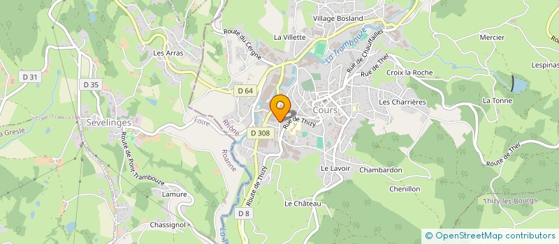 localisation de l'entreprise AINAY  COURS